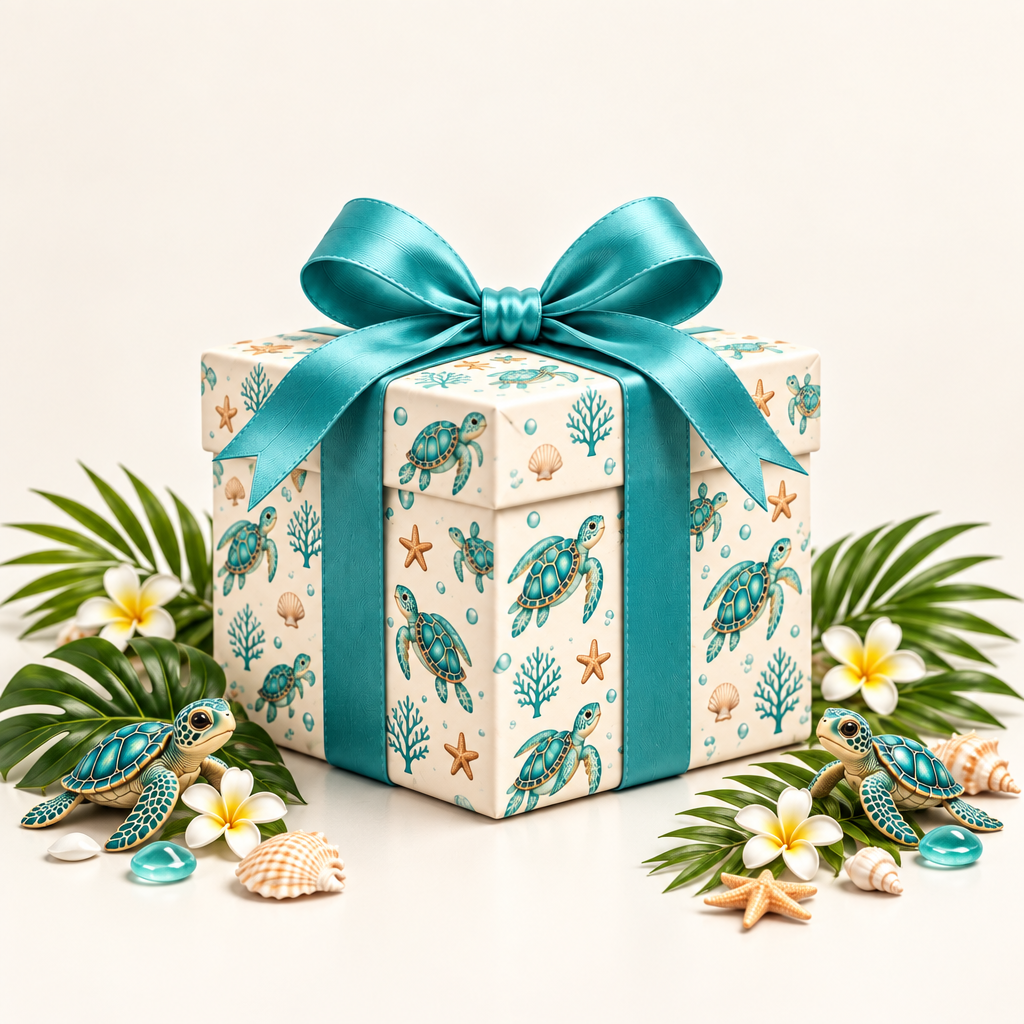 Sea Turtle Cove Box - Light Background